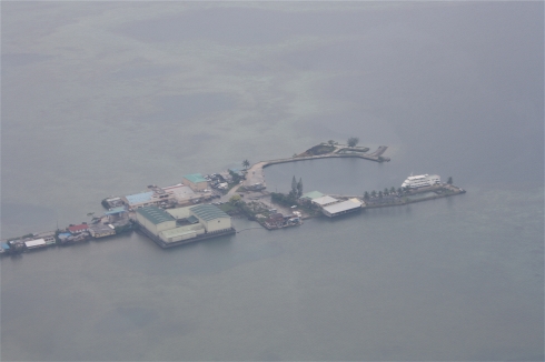 One of Palau's more than 200 islands threatened by sea level rise. Many low lying countries and small island states could disappear
