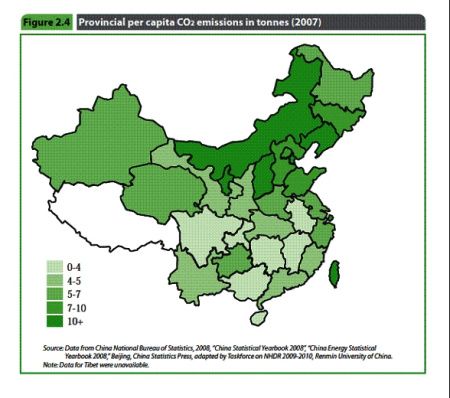 CO2 emission in tons in china CO2 emission in tons in china