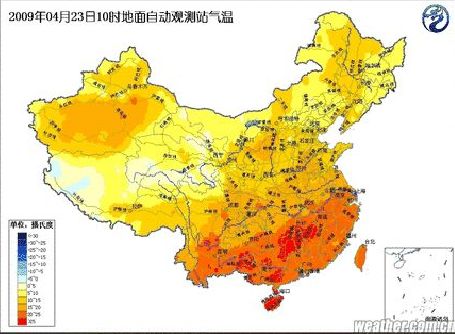 Average Temperature in China Average Temperature in China