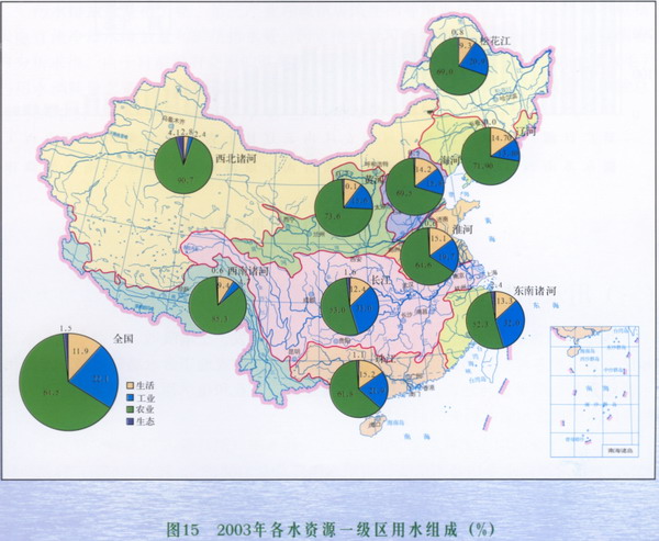 Possible irrigation route of desalinized water in china Possible irrigation route of desalinized water in china