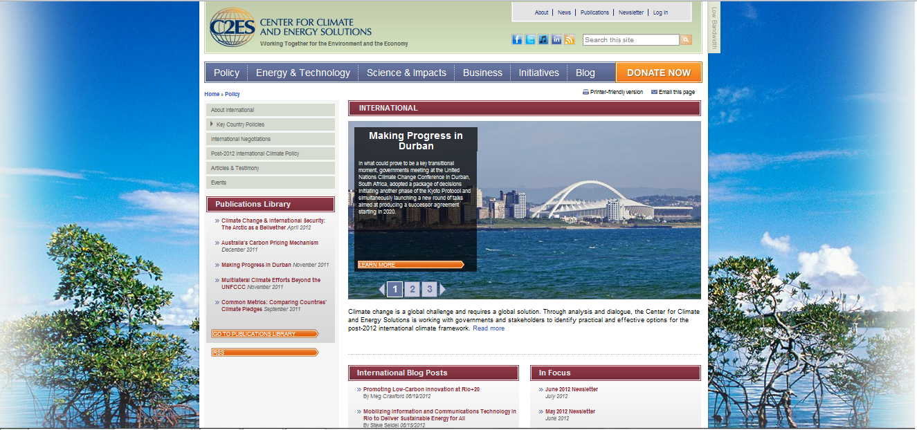 Centers for Climate and Energy Solutions  Centers for Climate and Energy Solutions