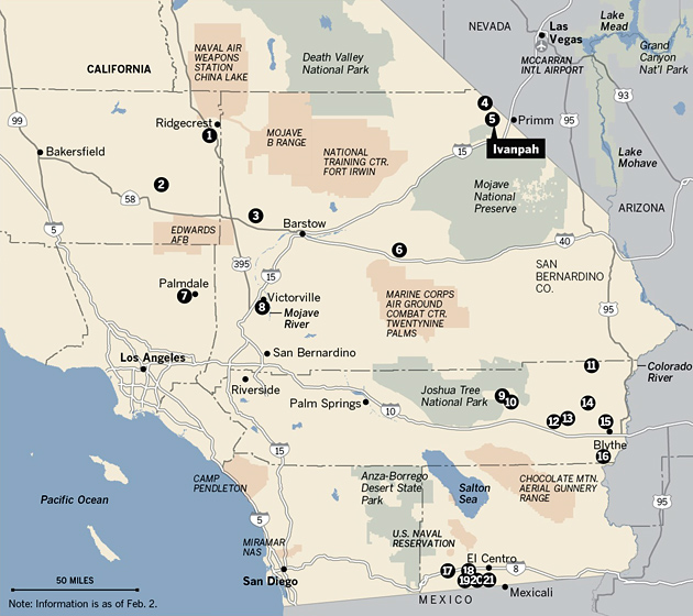 Proposed CA Solar Projects Proposed CA Solar Projects