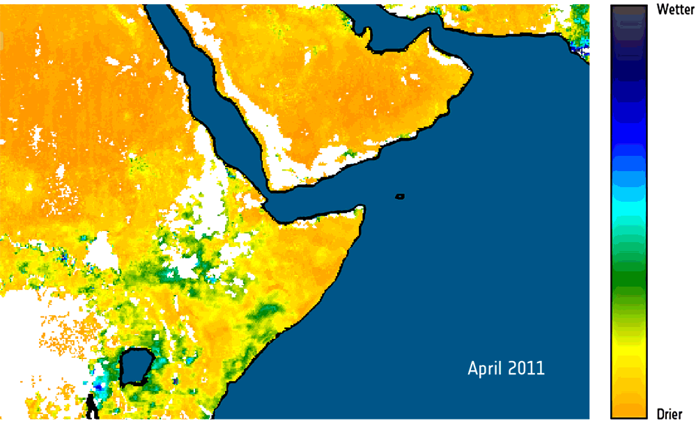 A view of Horn of Africa's drought from space A view of Horn of Africa's drought from space