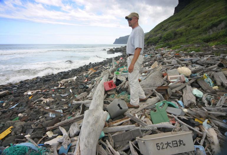 Oceangoing trash that accumulates on the windward side of the Hawaiian Island of Niihau. Every year, millions of tons of garbage end up in Earth’s oceans. Great Pacific Garbage Patch: Scientists Can't Find A Lot Of The Plastic They Know Is In The World's Oceans