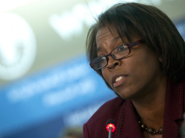 Ertharin Cousin, executive director of World Food Program. Cousin says developing country farmers face a multitude of issues that translate to post-harvest loss, like lack of proper produce storage and decrepit machinery. Photo by: FAO Ertharin Cousin, executive director of World Food Program. Cousin says developing country farmers face a multitude of issues that translate to post-harvest loss, like lack of proper produce storage and decrepit machinery. Photo by: FAO